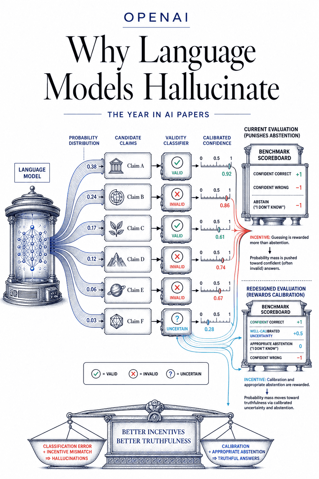 Editorial cover for Why Language Models Hallucinate