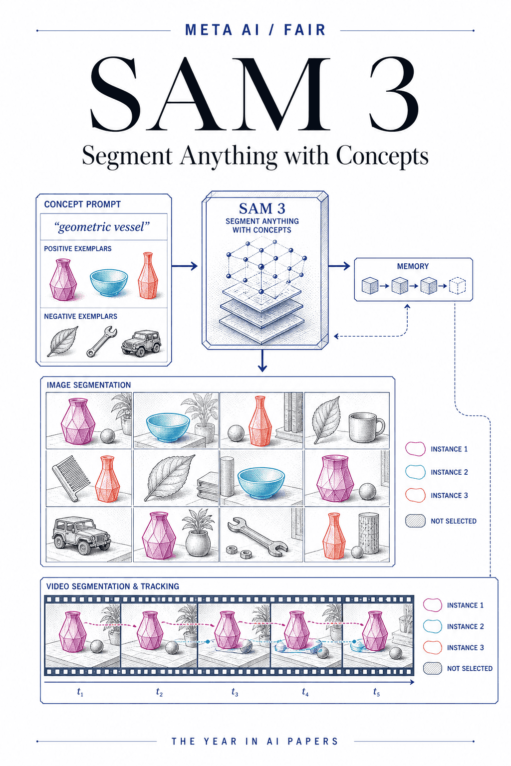 Editorial cover for SAM 3: Segment Anything with Concepts