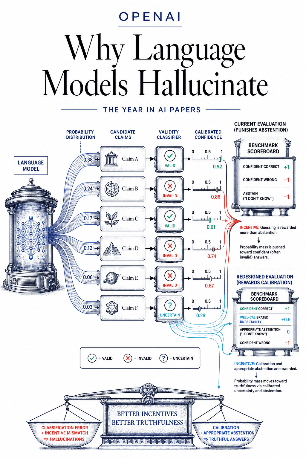 Editorial cover for Why Language Models Hallucinate