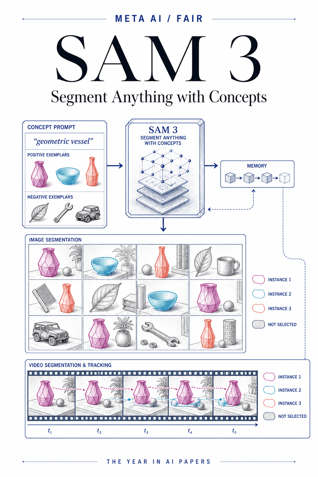 Editorial cover for SAM 3: Segment Anything with Concepts